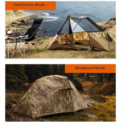 Tente de Camping, étanche à la pluie, Portable, Camouflage simple