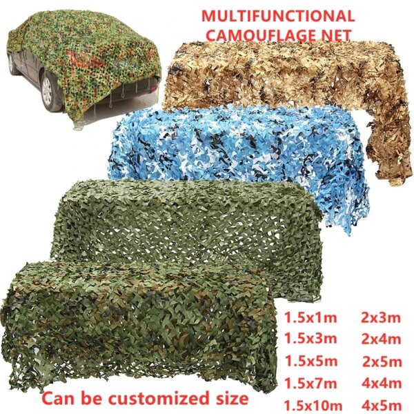1.5m x 1m / 4m x 5m camouflage militaire de chasse forêt camouflage