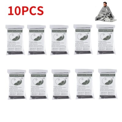 5-30Pc Extérieur D'urgence Or-Argent Couverture de Survie de Premiers