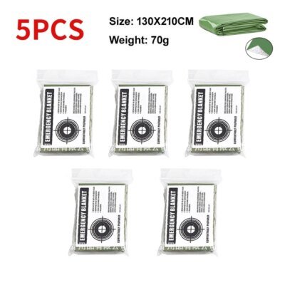 16747-c4c8d5.jpg 5-30Pc Extérieur D'urgence Or-Argent Couverture de Survie de Premiers