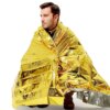 Couverture thermique coupe-vent imperméable en aluminium, kit de sauvetage militaire