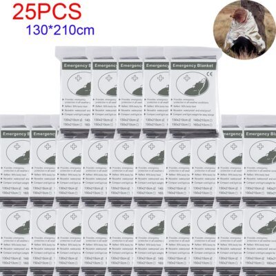 5-30PCS Couverture D'urgence Extérieure Survivre Premiers Secours Militaires