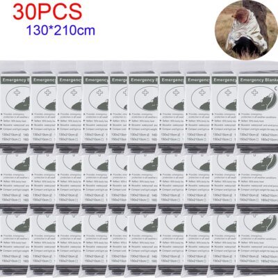 16878-2efd82.jpg 5-30PCS Couverture D'urgence Extérieure Survivre Premiers Secours Militaires