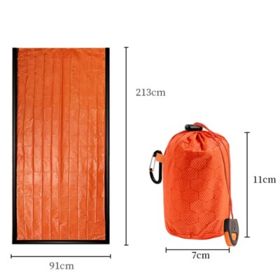 Sac de couchage léger et imperméable pour bivouac, équipement thermique d'urgence