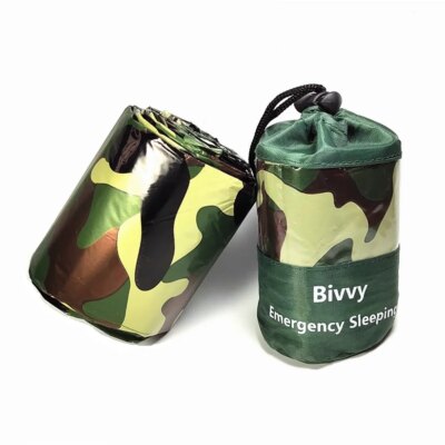 Sac de couchage thermique léger et imperméable, couverture de survie d'urgence