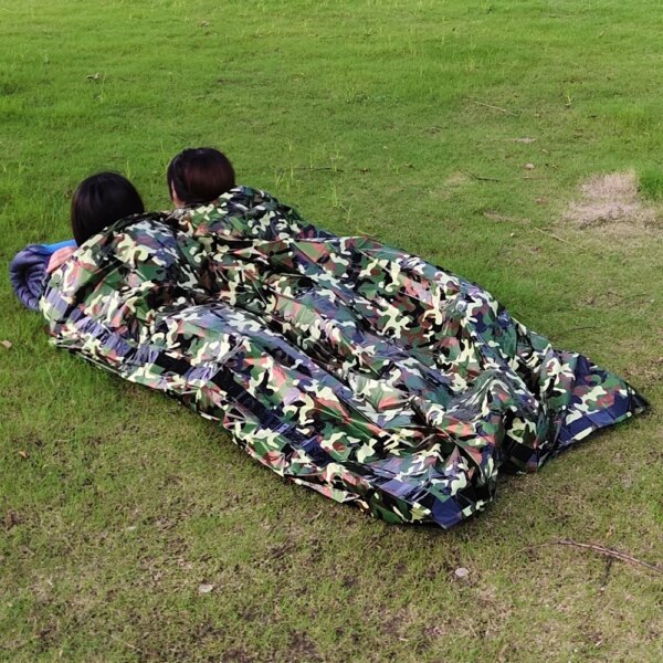 Sac de couchage thermique léger et imperméable, couverture de survie d'urgence – Image 2