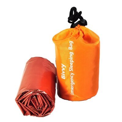 17024-d1834b.jpg Sac de couchage thermique léger et imperméable, couverture de survie d'urgence