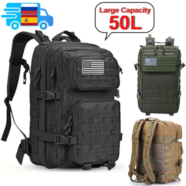 Sac à dos militaire tactique de grande capacité pour hommes