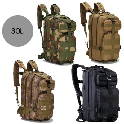 Sacs à dos militaires d'extérieur, sacs à dos, camping, randonnée, trekking, pêche, chasse, 30L, 50L