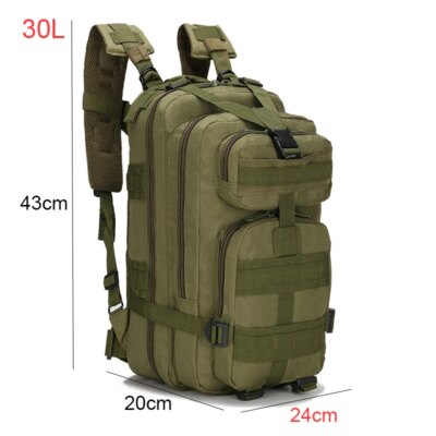 Sacs à dos militaires d'extérieur, sacs à dos, camping, randonnée, trekking, pêche, chasse, 30L, 50L