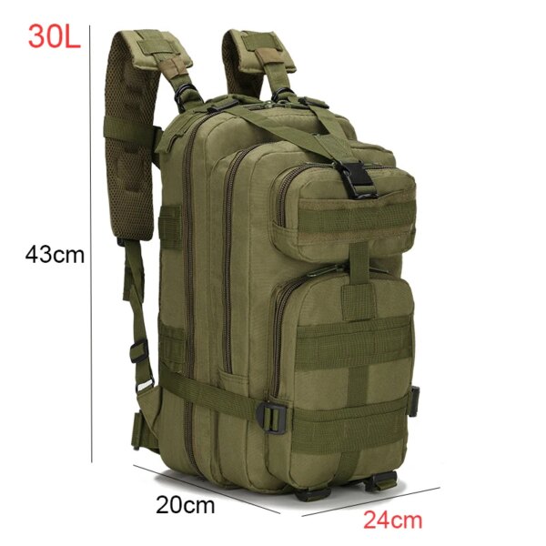 Sacs à dos militaires d'extérieur, sacs à dos, camping, randonnée, trekking, pêche, chasse, 30L, 50L – Image 6