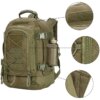 Grand sac à dos militaire extensible pour homme, sac à dos d'assaut Molle
