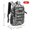 Sac à dos tactique militaire pour hommes, 15l, 20l, étanche, Sport, voyage