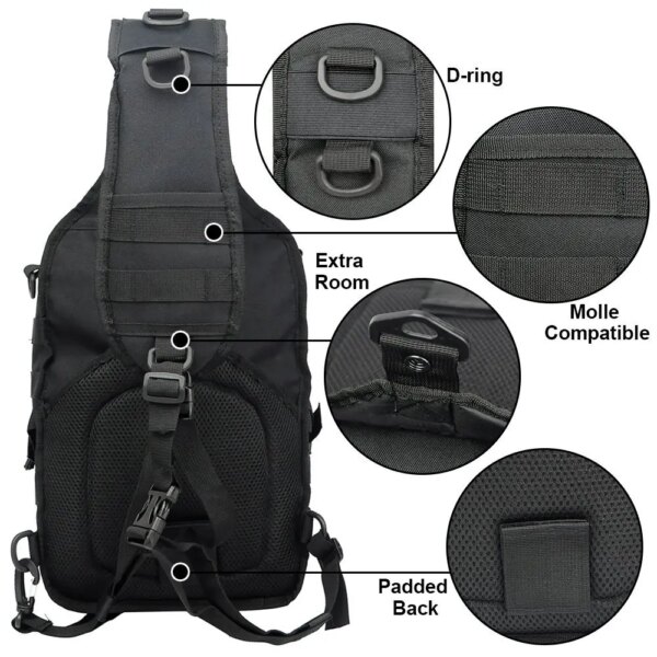 Sac à Dos Militaire Molle CamSolomon pour Homme, Sacoche d'Assaut – Image 3
