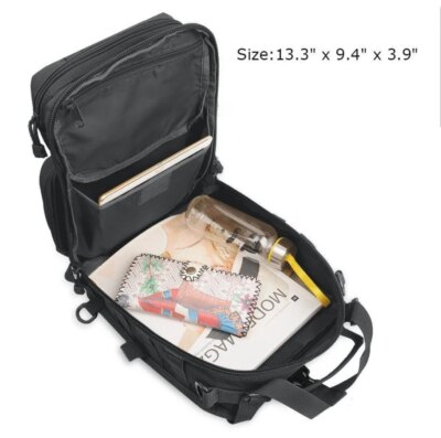 Sac à Dos Militaire Molle CamSolomon pour Homme, Sacoche d'Assaut