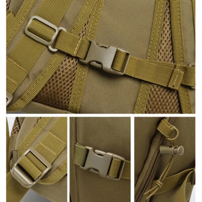 Sac à dos de camping étanche unisexe, militaire, DulArmy, Molle Rucksack