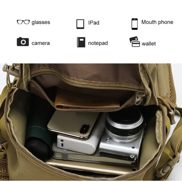 Sac à dos de camping étanche unisexe, militaire, DulArmy, Molle Rucksack – Image 3