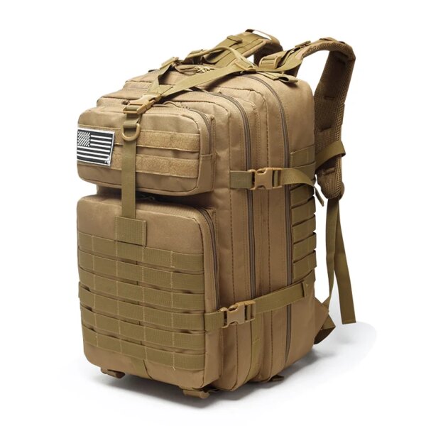 Sac à dos militaire tactique pour hommes, capacité 50l/25l, étanche