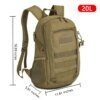 Sac à dos tactique militaire pour hommes, 15l, 20l, étanche, Sport, voyage