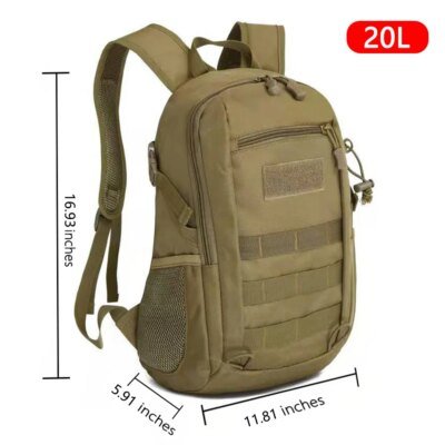 Sac à dos tactique militaire pour hommes, 15l, 20l, étanche, Sport, voyage