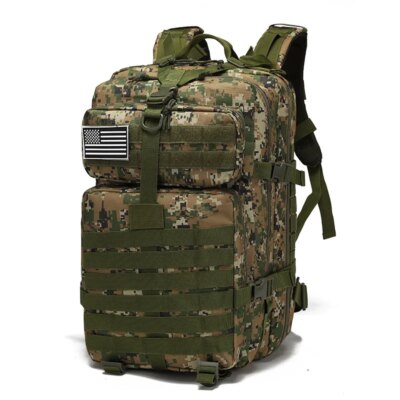 Sac à dos militaire tactique pour hommes, capacité 50l/25l, étanche