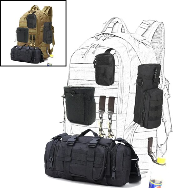 Sac de chasse Molle, accessoires de plein air, pack de taille, outils de survie – Image 2