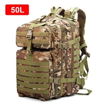 Sac à dos militaire étanche en nylon pour homme, sac à dos de randonnée et de camping, sacs de sports de plein air, sac de chasse, sac de trekking, 900D, 30L, 50L
