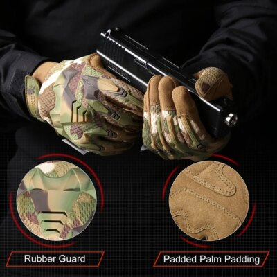 1784-002f0d.jpg Gants tactiques à doigt complet, militaire, cyclisme, Airsoft, Paintball, chasse