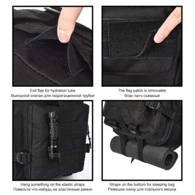 17927-ddc029.jpg Sac à dos armée tactique militaire Molle pack pour homme 25L 3P