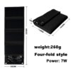 Panneau solaire portable pliable et étanche pour téléphone portable, banque d'alimentation