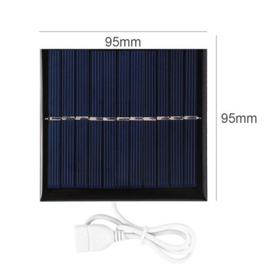 Panneau solaire Portable d'extérieur, 5V, 400ma, sortie 2W, USB, pour produits de faible puissance