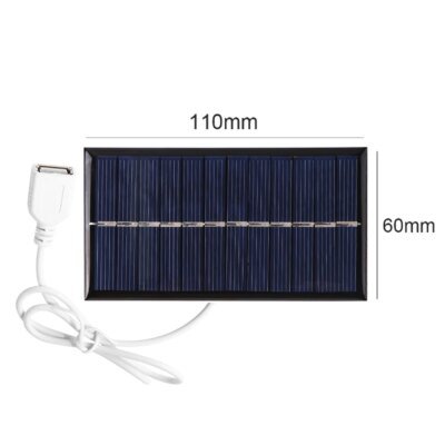Panneau solaire Portable d'extérieur, 5V, 400ma, sortie 2W, USB, pour produits de faible puissance
