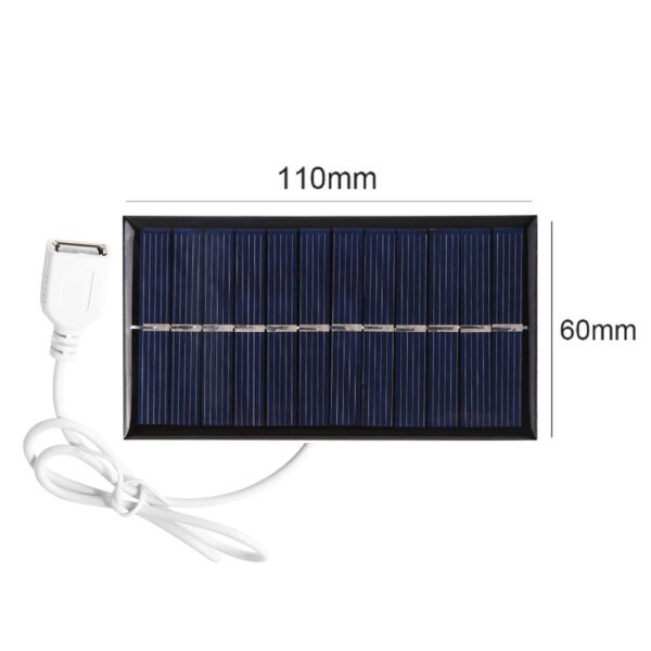 Panneau solaire Portable d'extérieur, 5V, 400ma, sortie 2W, USB, pour produits de faible puissance