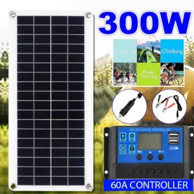 17978-af5b79.jpg Panneau solaire pour touristes, 12V, USB, contrôleur 60A, cellules solaires, chargeur pour voiture, yacht, montres, charge de batterie, nouveau, 2023
