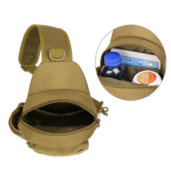 Pochette Bandoulière Tactique Militaire en Nylon pour Homme, Accessoire Sac à Dos pour le Plein Air, Randonnée, Chasse, Camping, Pêche ou Trekking – Image 5