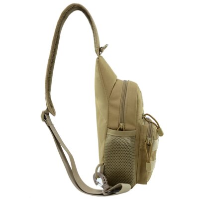 Pochette Bandoulière Tactique Militaire en Nylon pour Homme, Accessoire Sac à Dos pour le Plein Air, Randonnée, Chasse, Camping, Pêche ou Trekking