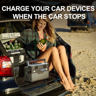 ALLPOWERS-Générateur solaire portable 110V/220V, alimentation de secours d'urgence mobile avec chargeur de panneau solaire pliable 18V