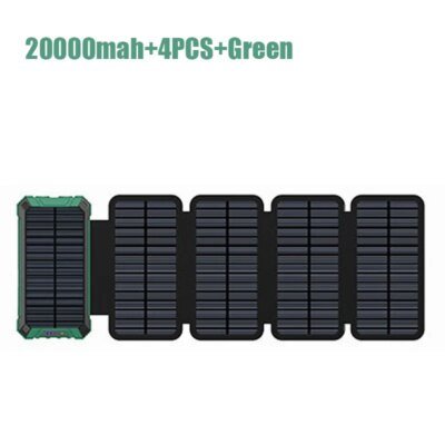 18178-935d12.jpg Panneaux solaires portables avec chargeur de batterie, batterie externe pour téléphone, banque d'alimentation pour camping en plein air, USB, 20000mAh, 12V, 5V