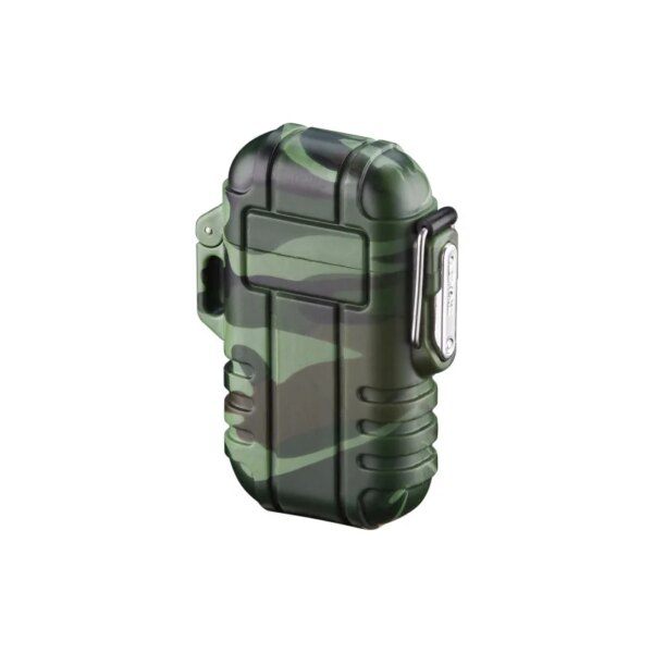Briquet d'extérieur gonflable et explosif, imperméable, coupe-vent, flamme bleue, droit dans la lanière de Camouflage, Portable – Image 6