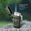 18275-fde6b7.jpg Briquet d'extérieur gonflable et explosif, imperméable, coupe-vent, flamme bleue, droit dans la lanière de Camouflage, Portable