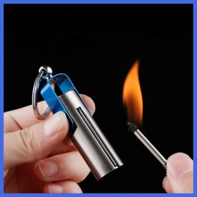 18287-2f117c.jpg Porte-clés briquet Kerosene, torche Portable créative, accessoires pour fumer, imperméable et coupe-vent, cadeaux pour hommes, 10000 assortis