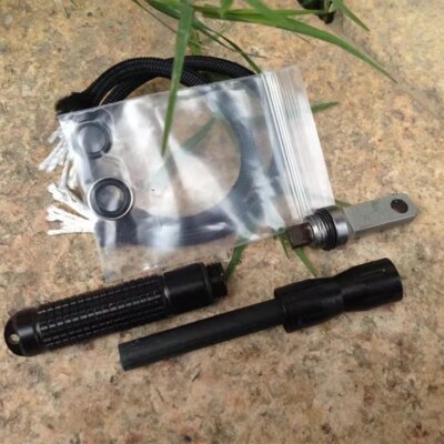 Briquet à Lame en Alliage de Magnésium Super Dur pour Homme, Bâton d'Allumage Étanche, Outils de Survie Sauvage, Camping en Plein Air