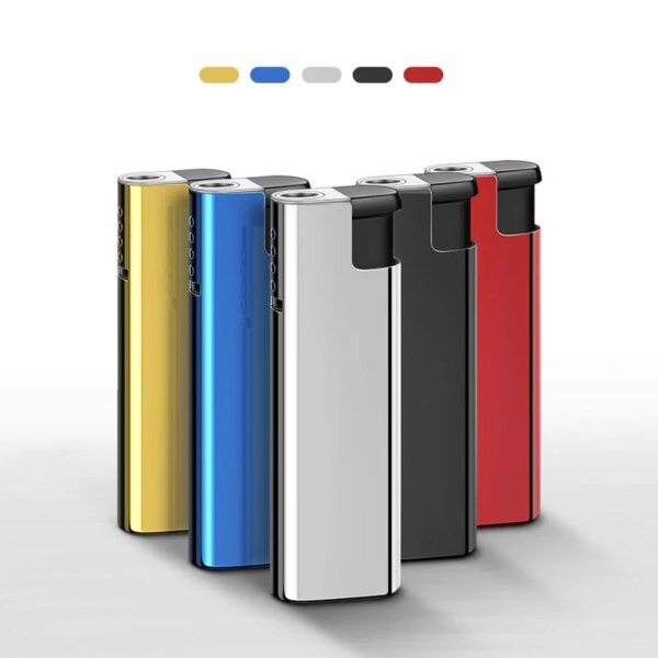 Briquet à Jet à Flamme Bleue avec Coque D.lique, Résistant au Vent, Accessoires de struction ée pour Camping en Plein Air, Renard, Nouvelle Collection 2023 – Image 3