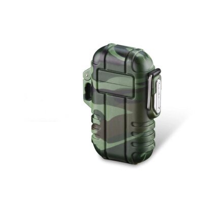 18391-0e2e7f.jpg Briquet à gaz butane à flamme bleue foncée portable, lanière étanche pour pataugeoire de camping en plein air, accessoires pour fumeurs de cigares, gadgets, 2 feux