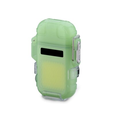 Briquet électrique étanche pour touristes, lumière COB, charge de type C, camping en plein air, barbecue