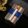Mini briquet Laguna portable, meule, gaz butane, flamme ouverte, outil pour fumer au quotidien, cadeau créatif