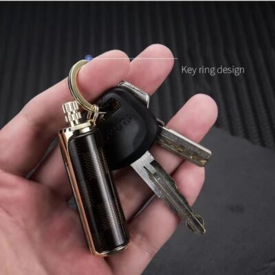 Briquet à kérosène en métal étanche pour homme, anciers démarreur de feu, portable, extérieur, camping, accessoires pour fumeurs, gadgets