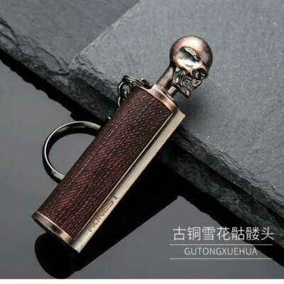 Briquet à kérosène en métal étanche pour homme, anciers démarreur de feu, portable, extérieur, camping, accessoires pour fumeurs, gadgets