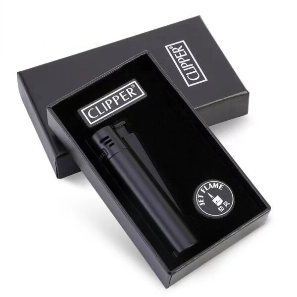 Briquet torche à jet de gaz butane sans feu en métal, briquet gonflable en silex, meule portable, cadeau pour homme, tondeuse, pique, nouveau