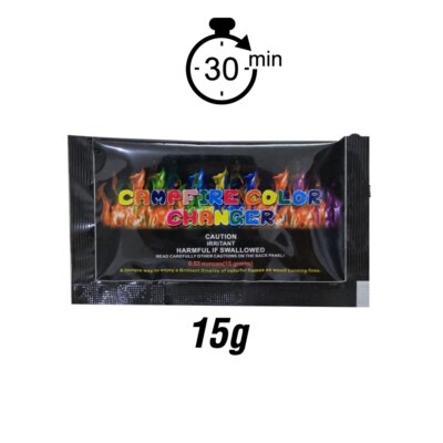 18804-6e7fbe.jpg Sachets de poudre de flamme de feu de joie coloré magique, tour de pyrotechnie, camping en plein air, randonnée, outils de survie, flammes, 10g, 15g, 25g, 30g